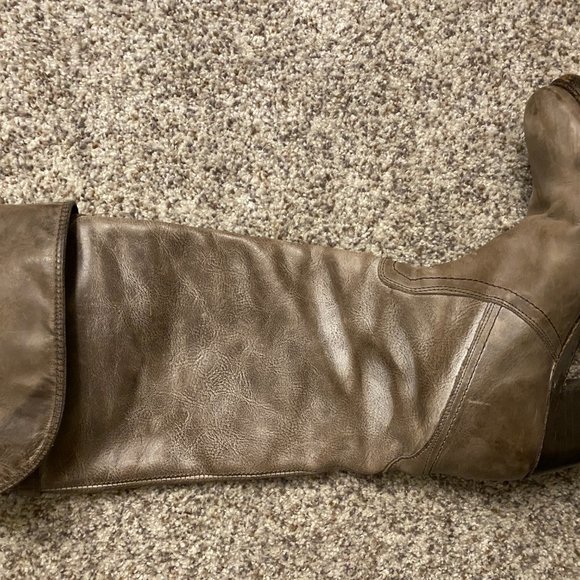 FRYE Women's Jane Tall Cuff Boot Slate, 8.5 US - Picture 4 of 12